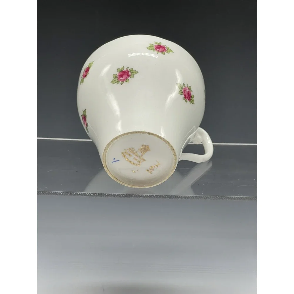 Vintage Adderley Bone China England Tea Cup‎ Teacup 1789 Floral S2